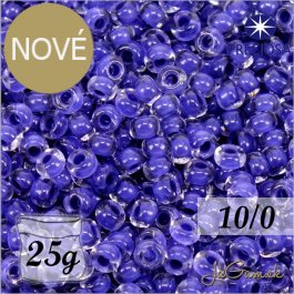Rokajl Preciosa 10/0 Priehľadná s fialovým prieťahom č.08A28-25g (PR10051)